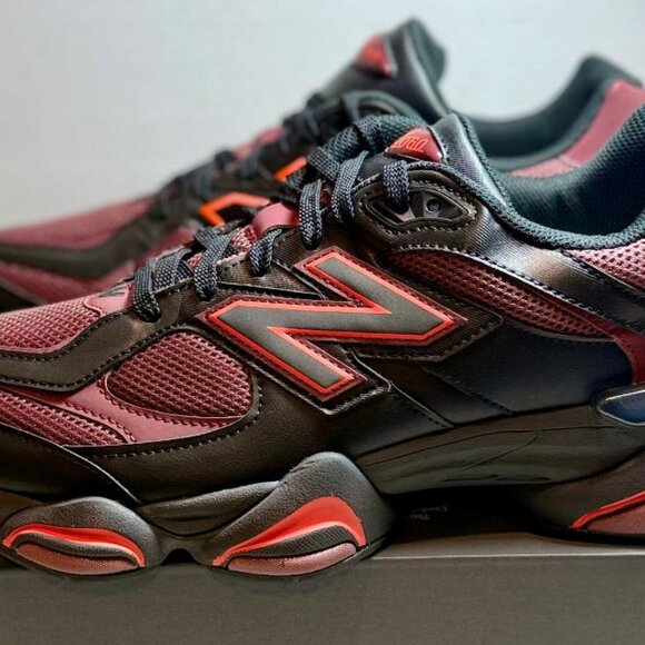 New Balance 9060 Men\'s Sz 12 Athletic Shoes Black Red Sneakers | **New**